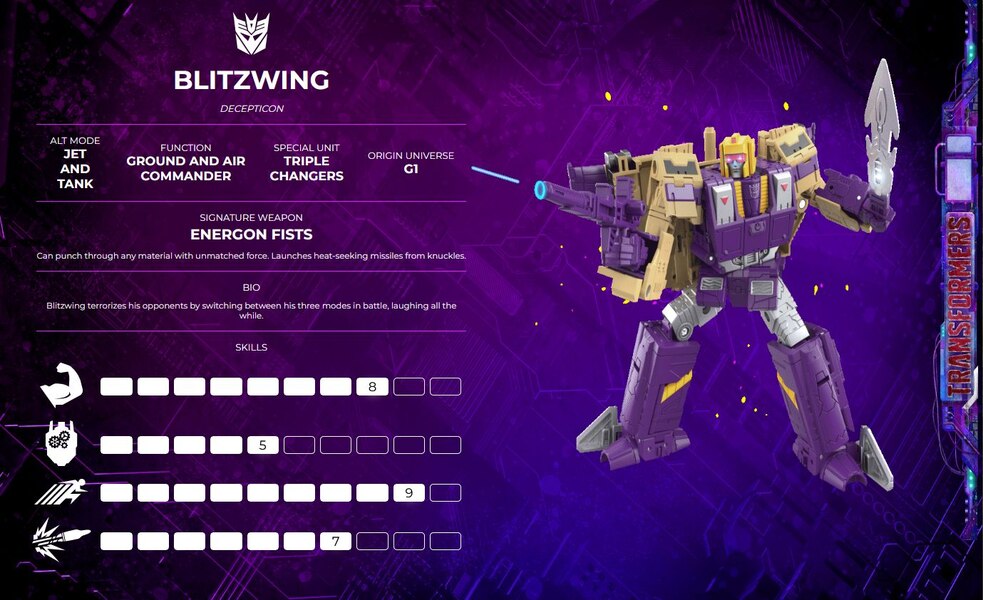 Transformers Legacy Wave 2 Blitzwing Character Bio (1 of 6)